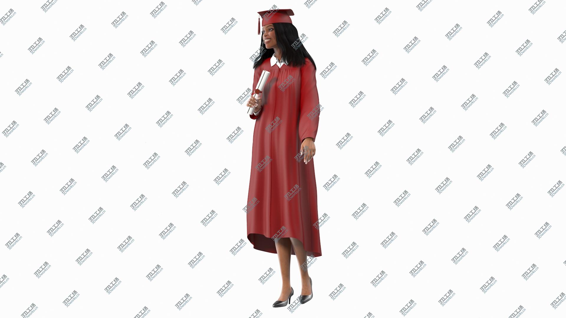 images/goods_img/202104022/Light Skin Graduation Gown Woman Standing Pose 3D model/3.jpg